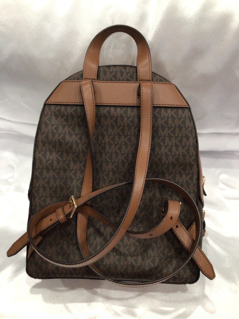 Michael Kors Brown MK Signature Small Backpack - Picture 4 of 15